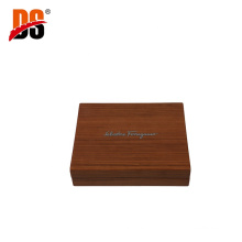 OEM custom made luxury gift glossy bamboo solid wood box golden hinge jewellery or trinket storage box